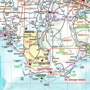 Map - St. George Island i places to stay in St. George Island
