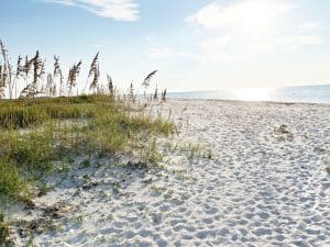 St. George Island beach on the Florida Gulf Coast