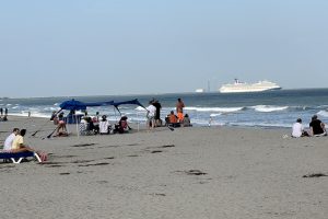 Cocoa Beach view of Port Canaveral